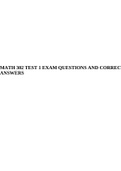 MATH 302 TEST 1 EXAM QUESTIONS AND CORRECT ANSWERS.
