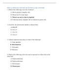 HESI A2 BIOLOGY REVIEW QUESTIONS AND ANSWERS