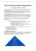 Samenvatting Salesmanagement H11, ISBN: 9789001593452  Salesmanagement