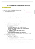 ATI Fundamentals Practice Exam Spring 2021