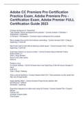 Adobe CC Premiere Pro Certification Practice Exam, Adobe Premiere Pro - Certification Exam, Adobe Premier FULL Certification Guide 2023