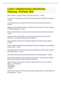Level 1 Antiterrorism Awareness Training - PreTest JKO