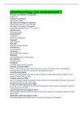 pharmacology pre-assessment 1