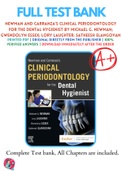 Test Bank For Newman and Carranza’s Clinical Periodontology for the Dental Hygienist By Michael G. Newman; Gwen Essex; Lory Laughter; Satheesh Elangovan 9780323708418 Chapter 1-60 Complete Guide .