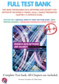 Test Bank For Business Data Networks and Security 11th Edition By Raymond R. Panko; Julia L. Panko 9780134817125 Chapter 1-11 Complete Guide .