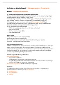 College aantekeningen I&M | Management en Organisatie | Jaar 2, HBO-V, Hanzehogeschool Groningen