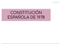 Esquema constitución española 1978