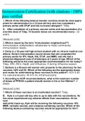Immunization Certification &lpar;with citations - 100&percnt; pass verified&rpar;