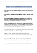 Az-104&comma;900&comma;204 Bundled Exams With Complete Solution Graded A&plus; Guaranteed&lpar;Everything You Need Is Here&rpar;