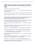 SIFT Army Aviation Information Practice Test correct answers