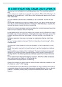 IT CERTIFICATION EXAM&comma; 2023 UPDATE