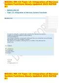 BIO201_MH_V3 Topic 13: Integration of Nervous System Functions Newly Updated 2023 RATED A+