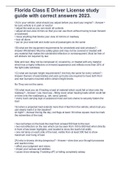 Florida Class E Driver License study guide with correct answers 2023&period;