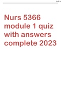 Nurs 5366 module 1 quiz complete with all the correct Answers 2023