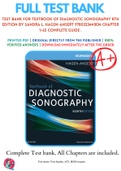 Test Bank For Textbook of Diagnostic Sonography 8th Edition By Sandra L&period; Hagen-Ansert 9780323441834 Chapter 1-65 Complete Guide &period;