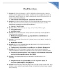 Walden University NRNP 6665 Final Questions and answers 