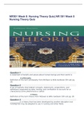 NR501 Week 8: Nursing Theory Quiz| NR 501 Week 8 Nursing Theory Quiz |2023 UPDATE |GUARANTEED SUCCESS