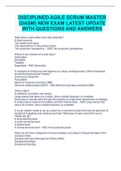 DISCIPLINED AGILE SCRUM MASTER &lpar;DASM&rpar; NEW EXAM LATEST UPDATE WITH QUESTIONS AND ANSWERS