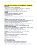 Nursing laws Complete Verified Solution&comma; Graded A&plus;