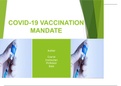 Covid-19 vaccination mandate