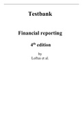 Test Bank for Financial Reporting, 4th Australian Edition by Janice Loftus