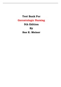 Test Bank For Gerontologic Nursing  5th Edition By Sue E. Meiner