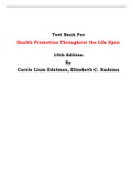 Test Bank For Health Promotion Throughout the Life Span   10th Edition By Carole Lium Edelman, Elizabeth C. Kudzma