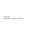 PHY3708 Assignment 2 semester 1 solutions