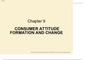 CONSUMER ATTITUDE FORMATION AND CHANGE