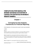 Solution Manual for Modern Advanced Accounting In Canada 9th Edition Hilton Murray, Herauf Darrell