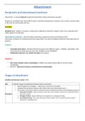 AQA Psychology Attachment Exam detailed notes 