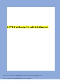 LETRS Volume 2 Unit 5-8 Pretest latest updated 2023