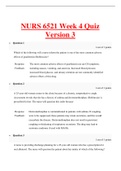 Newest 2023 NURS 6521 Week 4 Quiz 3 New Full Exam TEST BANK Questions and Answers Included