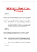   Newest 2023  NURS 6521 Week 5 Quiz 2   New Full Exam TEST BANK Questions and Answers Included