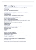 EEG board prep  2023 with 100&percnt; correct questions and answers