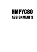 HMPYC80 Assignment 3