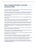 Ahip nondiscrimination correctly answered 2023