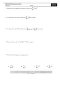 Class notes Math 151 