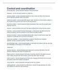 Control and coordination 2023 with verified questions and answers