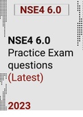 NSE4 6.0 Practice Exam Latest.
