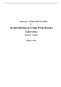 An Introduction to Group Work Practice 8e Ronald Toseland, Robert  Rivas (Solution Manual with Test Bank)