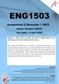 ENG1503 Assignment 2 Semester 1 2023 (645537)