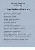 CPN EXAM PACKAGE DEAL 100&percnt; VERIFIED&period;