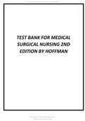 Test bank for Davis advantage for medical surgical nursing making connections to practice 2nd edition Hoffman