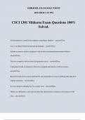 CSCI 1301 Midterm Exam Questions 100&percnt; Solved&period;