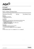 AQA A-level ECONOMICS Paper 1 Markets and Market Failure 7136&sol;1 Question paper June 2024