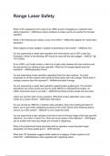 Range Laser Safety questions and answers rated A&plus; 2025&sol;2026