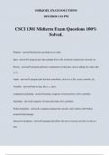 CSCI 1301 Midterm Exam Questions 100&percnt; Solved&period;