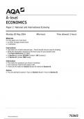 AQA A-level ECONOMICS Paper 2 National and International Economy 7136&sol;2 Question paper June 2024