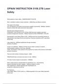 OPNAV INSTRUCTION 5100&period;27B Laser Safety questions and answers rated A&plus; 2025&sol;2026